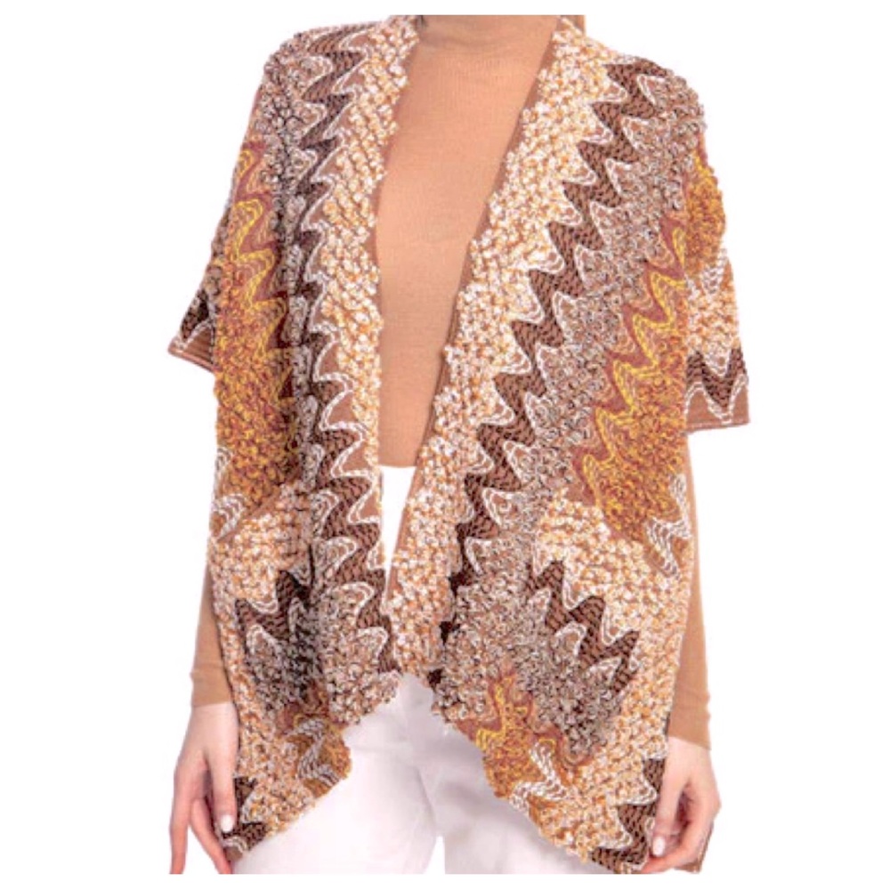 04 Boho Fabulous Multi colors Kimono jacket with pockets - Picture 3 of 4